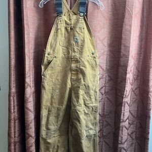 Carhartt Brown Overalls Unisex Kids Size 12
